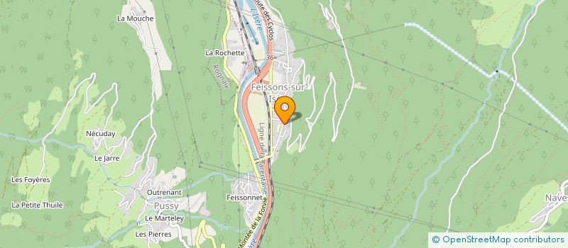 localisation de l'entreprise ASSOCIATION DE PARENTS D'ELEVES DE BONNEVAL TARENTAISE  LA LECHERE