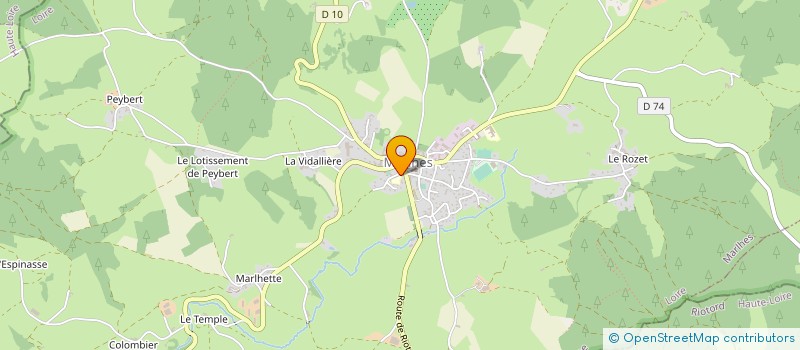 localisation de l'entreprise ASSOCIATION DE PARENTS D'ELEVES DE L'ECOLE CHAMPAGNAT  SAINT-GENEST-MALIFAUX