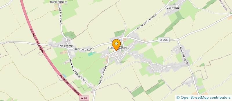 localisation de l'entreprise ASSOCIATION DE PARENTS D'ELEVES DE L'ECOLE COMMUNALE DE ZUDAUSQUES  ZUDAUSQUES