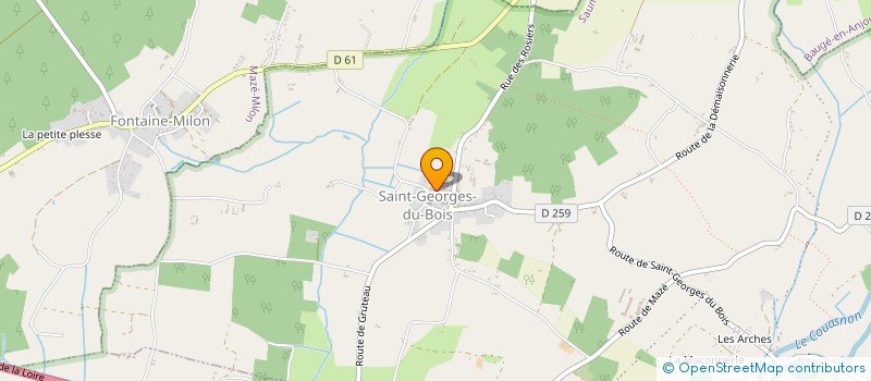 localisation de l'entreprise ASSOCIATION DE PARENTS D'ELEVES DE L'ECOLE DU BOIS-MILON  LES BOIS D'ANJOU