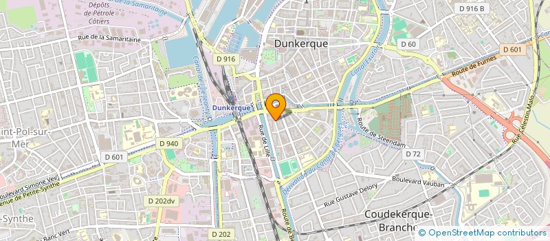 localisation de l'entreprise ASSOCIATION DE PARENTS D'ELEVES DE L'ECOLE FORT LOUIS à DUNKERQUE