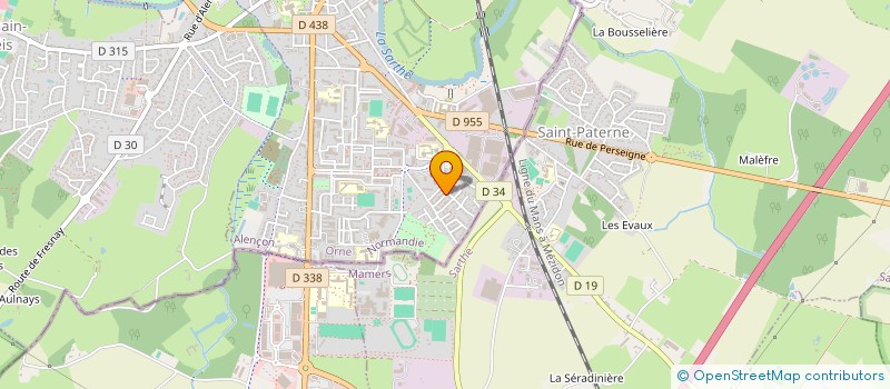 localisation de l'entreprise ASSOCIATION DE PARENTS D'ELEVES DE L'ECOLE JULES FERRY  ALENCON