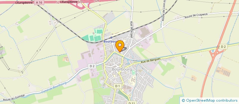 localisation de l'entreprise ASSOCIATION DE PARENTS D'ELEVES DE L'ECOLE LAMARTINE DE BOURBOURG  BOURBOURG