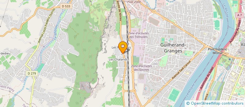 localisation de l'entreprise ASSOCIATION DE PARENTS D'ELEVES DE L'ECOLE LIBRE DE GUILHERAND  GUILHERAND-GRANGES