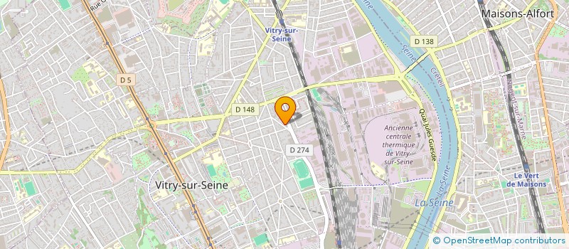 localisation de l'entreprise ASSOCIATION DE PARENTS D'ELEVES DE L'ECOLE MATERNELLE CHARLES PERRAULT à VITRY-SUR-SEINE