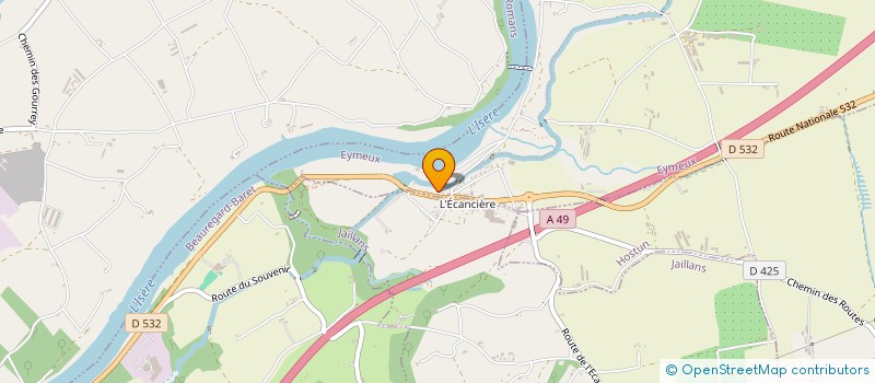 localisation de l'entreprise ASSOCIATION DE PARENTS D'ELEVES DE L'ECOLE MATERNELLE DE L'ECANCIERE  EYMEUX