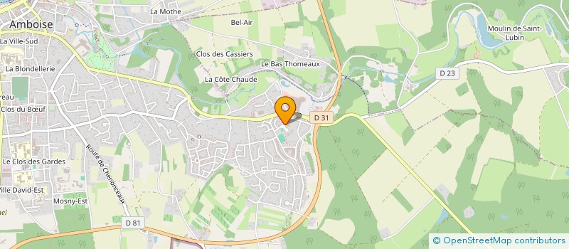 localisation de l'entreprise ASSOCIATION DE PARENTS D'ELEVES DE L'ECOLE MATERNELLE ET PRIMAIRE GEORGE SAND  AMBOISE