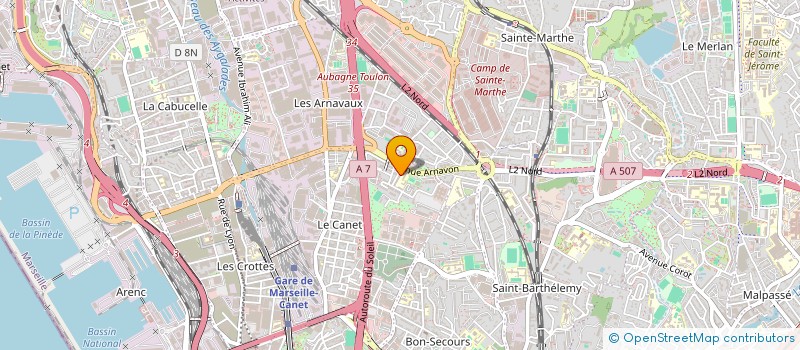 localisation de l'entreprise ASSOCIATION DE PARENTS D'ELEVES DE L'ECOLE PRIMAIRE CANET LAROUSSE à MARSEILLE