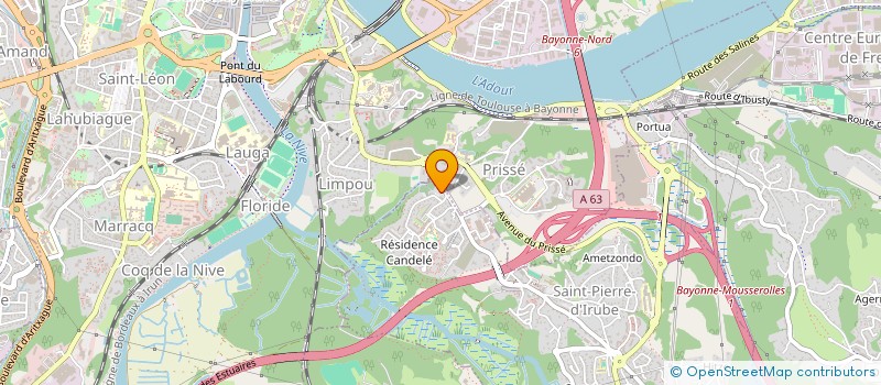 localisation de l'entreprise ASSOCIATION DE PARENTS D'ELEVES DE L'ECOLE PRIVEE MIXTE DE SAINT PIERRE D'IRUBE  SAINT-PIERRE-D'IRUBE