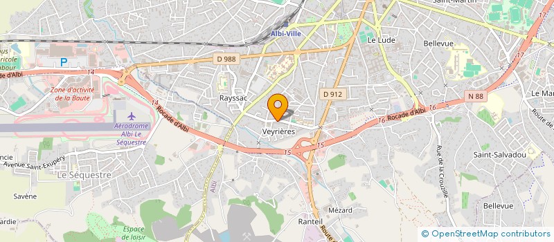 localisation de l'entreprise ASSOCIATION DE PARENTS D'ELEVES DE L'ECOLE PUBLIQUE ROCHEGUDE à ALBI