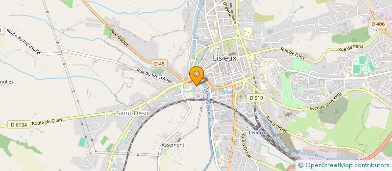 localisation de l'entreprise ASSOCIATION DE PARENTS D'ELEVES DE L'ECOLE SAINTE THERESE (APEL) à LISIEUX