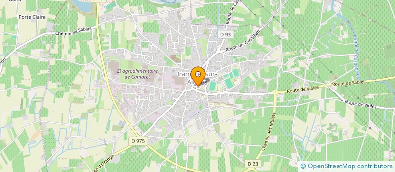 localisation de l'entreprise ASSOCIATION DE PARENTS D ELEVES DE L ENSEIGNEMENT LIBRE  CAMARET-SUR-AIGUES