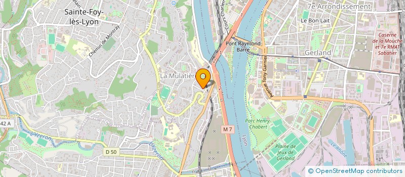 localisation de l'entreprise ASSOCIATION DE PARENTS D'ELEVES DE L'ENSEIGNEMENT LIBRE à LA MULATIERE
