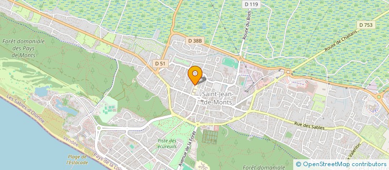 localisation de l'entreprise ASSOCIATION DE PARENTS D'ELEVES DE L'ENSEIGNEMENT LIBRE (A.P.E.L.) DU COLLEGE LES LAURIERS  SAINT-JEAN-DE-MONTS