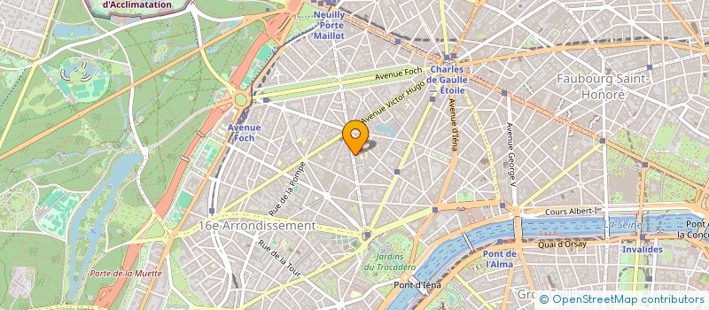 localisation de l'entreprise ASSOCIATION DE PARENTS D'ELEVES DE L'ENSEIGNEMENT LIBRE (APEL) DE L'ECOLE - COLLEGE SAINT HONORE D'EYLAU  PARIS