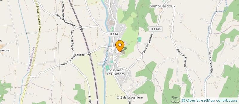 localisation de l'entreprise ASSOCIATION DE PARENTS D ELEVES DE L ENSEIGNEMENT LIBRE (APEL) DE L ECOLE DU SACRE COEUR  CLERIEUX