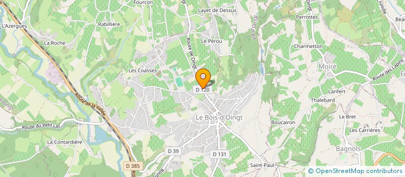 localisation de l'entreprise ASSOCIATION DE PARENTS D'ELEVES DE L'ENSEIGNEMENT LIBRE APEL DE L'ECOLE ET DU COLLEGE NOTRE DAME DU MAS DITE APEL NOTRE  VAL D'OINGT