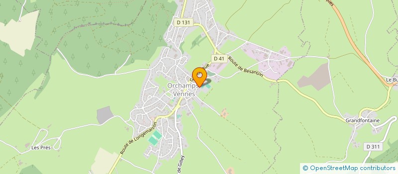 localisation de l'entreprise ASSOCIATION DE PARENTS D'ELEVES DE L'ENSEIGNEMENT LIBRE (APEL) DE L'ECOLE NICOLAS BUSSON ET DU COLLEGE JEAN BOSCO  ORCHAMPS-VENNES