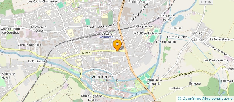 localisation de l'entreprise ASSOCIATION DE PARENTS D'ELEVES DE L'ENSEIGNEMENT LIBRE (APEL) DE L'ECOLE NOTRE DAME  VENDOME