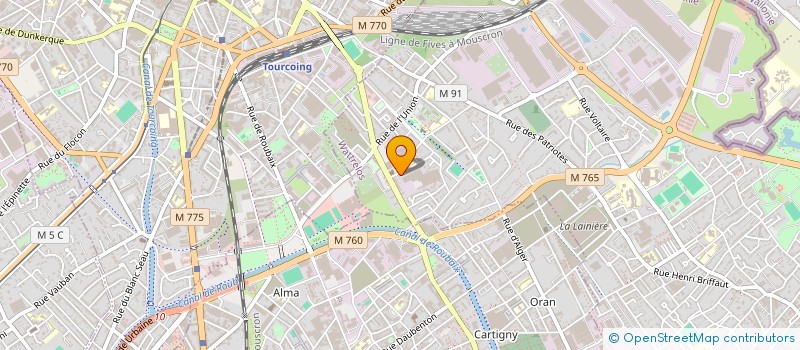 localisation de l'entreprise ASSOCIATION DE PARENTS D'ELEVES DE L'ENSEIGNEMENT LIBRE (APEL) DE L'ECOLE NOTRE DAME DE LA MOUSSERIE  WATTRELOS