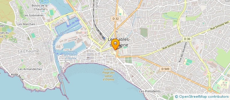 localisation de l'entreprise ASSOCIATION DE PARENTS D'ELEVES DE L'ENSEIGNEMENT LIBRE (APEL) DE L'ECOLE SAINT ELME à LES SABLES D'OLONNE