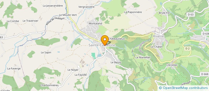 localisation de l'entreprise ASSOCIATION DE PARENTS D'ELEVES DE L'ENSEIGNEMENT LIBRE (APEL) DE L'ECOLE SAINT JEAN-PIERRE NEEL à SAINTE-CATHERINE
