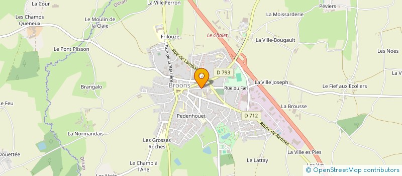 localisation de l'entreprise ASSOCIATION DE PARENTS D'ELEVES DE L'ENSEIGNEMENT LIBRE (APEL) DE L'ECOLE SAINT-JOSEPH  BROONS