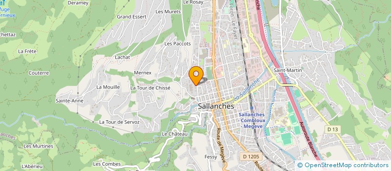 localisation de l'entreprise ASSOCIATION DE PARENTS D'ELEVES DE L'ENSEIGNEMENT LIBRE (APEL) DE L'ECOLE SAINT-JOSEPH DE SALLANCHES  SALLANCHES