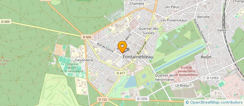 localisation de l'entreprise ASSOCIATION DE PARENTS D'ELEVES DE L'ENSEIGNEMENT LIBRE (APEL) DE L'ECOLE SAINTE-MARIE  FONTAINEBLEAU