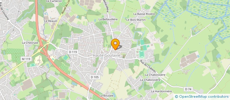 localisation de l'entreprise ASSOCIATION DE PARENTS D'ELEVES DE L'ENSEIGNEMENT LIBRE (APEL) DE L'ECOLE SAINTE RADEGONDE  HAUTE-GOULAINE