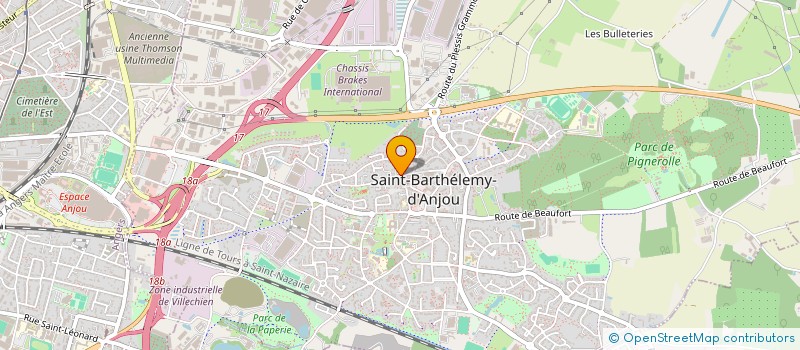 localisation de l'entreprise ASSOCIATION DE PARENTS D'ELEVES DE L'ENSEIGNEMENT LIBRE (APEL) DE L'ECOLE STE MARIE - ST GUILLAUME  SAINT-BARTHELEMY-D'ANJOU