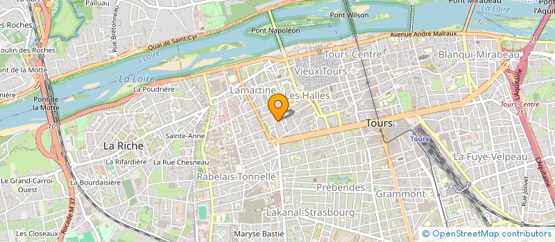 localisation de l'entreprise ASSOCIATION DE PARENTS D'ELEVES DE L'ENSEIGNEMENT LIBRE (APEL) DE L'INSTITUTION NOTRE DAME LA RICHE à TOURS