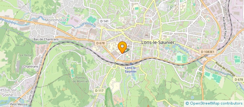 localisation de l'entreprise ASSOCIATION DE PARENTS D'ELEVES DE L'ENSEIGNEMENT LIBRE (APEL) DE SAINTE MARIE - LA SALLE à LONS-LE-SAUNIER