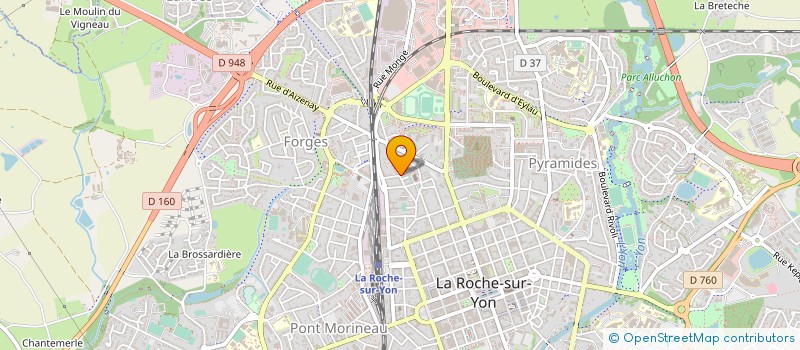 localisation de l'entreprise ASSOCIATION DE PARENTS D'ELEVES DE L'ENSEIGNEMENT LIBRE (APEL) DU COLLEGE PRIVE MIXTE DU SACRE-COEUR  LA ROCHE-SUR-YON