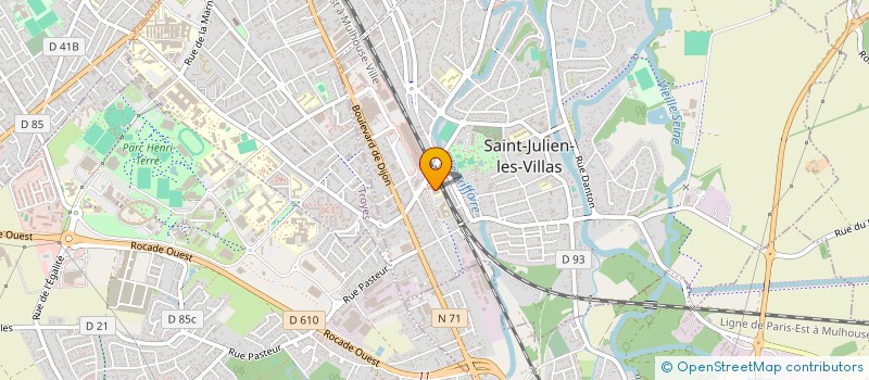 localisation de l'entreprise ASSOCIATION DE PARENTS D'ELEVES DE L'ENSEIGNEMENT LIBRE (APEL) DU GROUPE SCOLAIRE SAINT DOMINIQUE SAVIO  SAINT-JULIEN-LES-VILLAS