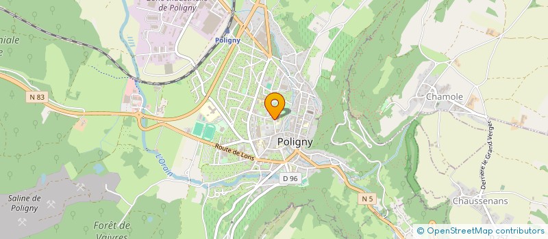 localisation de l'entreprise ASSOCIATION DE PARENTS D'ELEVES DE L'ENSEIGNEMENT LIBRE (APEL) DU GROUPE SCOLAIRE SAINT-LOUIS/NOTRE DAME  POLIGNY