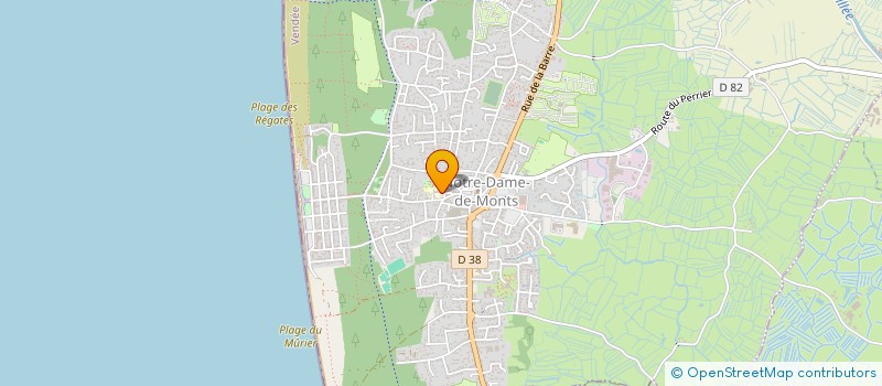 localisation de l'entreprise ASSOCIATION DE PARENTS D'ELEVES DE L'ENSEIGNEMENT LIBRE (APEL) DU REGROUPEMENT PEDAGOGIQUE INTERCOMMUNAL DE LA BARRE à NOTRE-DAME-DE-MONTS