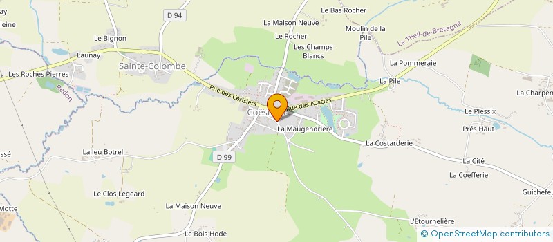 localisation de l'entreprise ASSOCIATION DE PARENTS D'ELEVES DE L'ENSEIGNEMENT LIBRE [APEL] DU RPI COESMES - LE THEIL  COESMES