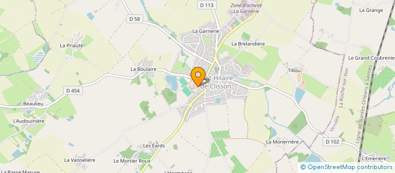 localisation de l'entreprise ASSOCIATION DE PARENTS D'ELEVES DE L'ENSEIGNEMENT LIBRE - APEL SAINT JOSEPH SHDC  SAINT-HILAIRE-DE-CLISSON