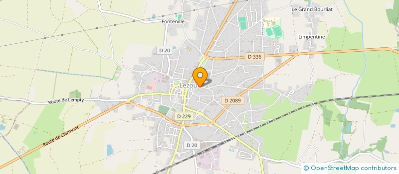 localisation de l'entreprise ASSOCIATION DE PARENTS D'ELEVES DE L'ENSEIGNEMENT LIBRE DE L'ECOLE DU  SACRE COEUR DE LEZOUX  LEZOUX