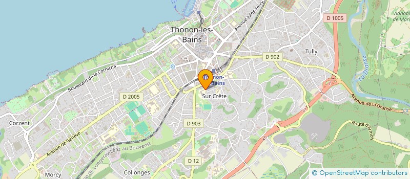 localisation de l'entreprise ASSOCIATION DE PARENTS D'ELEVES DE L'ENSEIGNEMENT LIBRE DE L'ECOLE ET DU COLLEGE SACRE-COEUR à THONON-LES-BAINS