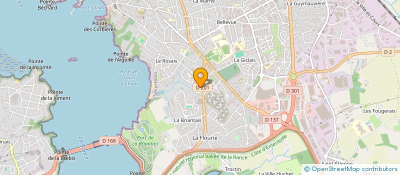 localisation de l'entreprise ASSOCIATION DE PARENTS D'ELEVES DE L'ENSEIGNEMENT LIBRE DE L'ECOLE JEAN DE LA MENNAIS (APEL)  SAINT-MALO