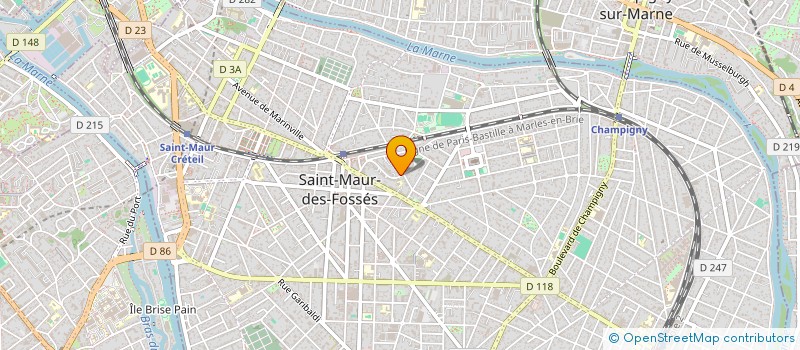 localisation de l'entreprise ASSOCIATION DE PARENTS D'ELEVES DE L'ENSEIGNEMENT LIBRE DE L'ECOLE LE ROSAIRE à SAINT-MAUR-DES-FOSSES