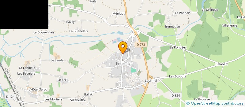 localisation de l'entreprise ASSOCIATION DE PARENTS D'ELEVES DE L'ENSEIGNEMENT LIBRE  DE L'ECOLE SAINT-CHARLES FEGREAC  FEGREAC