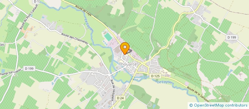 localisation de l'entreprise ASSOCIATION DE PARENTS D'ELEVES DE L'ENSEIGNEMENT LIBRE DE  L'ECOLE  SAINT-PIERRE  DE THOUARCE  BELLEVIGNE-EN-LAYON