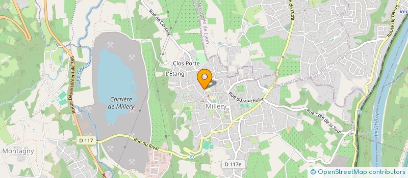 localisation de l'entreprise ASSOCIATION DE PARENTS D'ELEVES DE L'ENSEIGNEMENT LIBRE DE L'ECOLE SAINT VINCENT à MILLERY