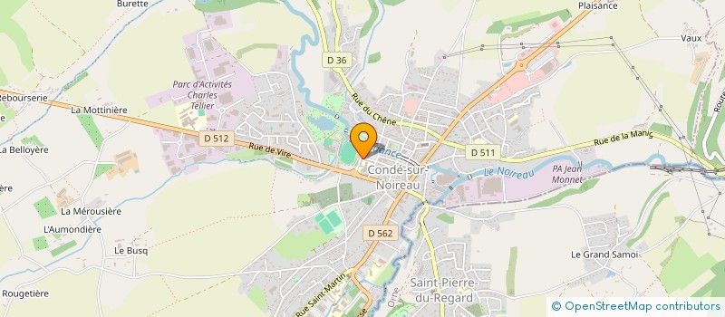 localisation de l'entreprise ASSOCIATION DE PARENTS D'ELEVES DE L'ENSEIGNEMENT LIBRE DE L'ETABLISSEMENT DU SACRE COEUR DE CONDE SUR NOIREAU  CONDE-EN-NORMANDIE