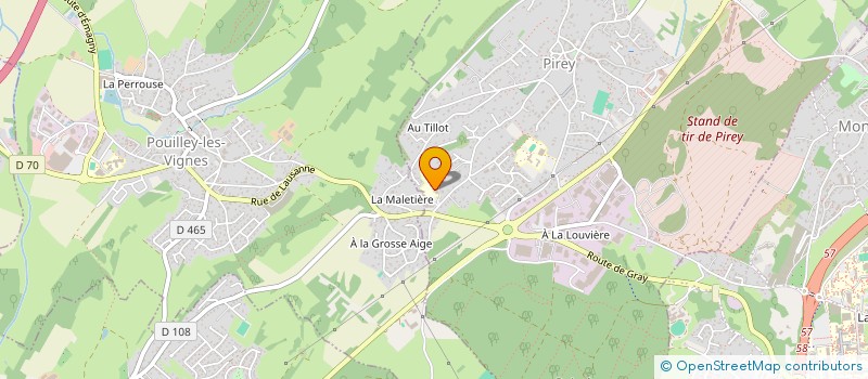 localisation de l'entreprise ASSOCIATION DE PARENTS D'ELEVES DE L'ENSEIGNEMENT LIBRE DE L'INSTITUTION FRANCOIS CARTANNAZ  PIREY