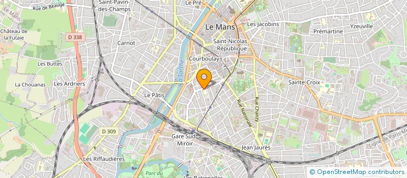 localisation de l'entreprise ASSOCIATION DE PARENTS D'ELEVES DE L'ENSEIGNEMENT LIBRE DE L'INSTITUTION SAINT LOUIS  LE MANS