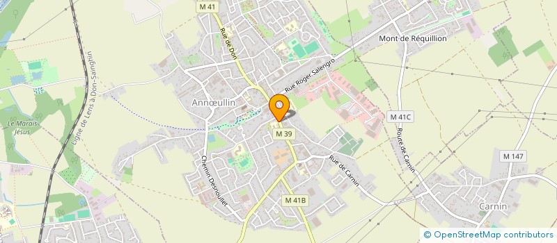 localisation de l'entreprise ASSOCIATION DE PARENTS D'ELEVES DE L'ENSEIGNEMENT LIBRE DE SAINTE-ANNE ANNOEULLIN  ANNULLIN